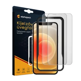 iPhone 14 Pro Max/15 Plus 2db kijelzővédő üvegfólia, felhelyezés- 1 kép