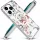 iPhone 14 Pro Max MagSafe kompatibilis tok virágmintával TPU+PC IMD0- 2 kép