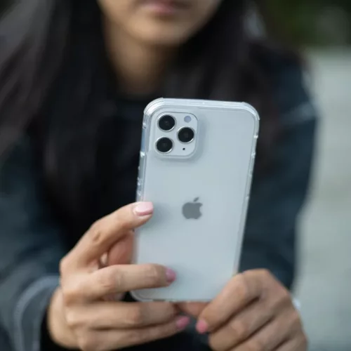 iPhone 14 X-Doria Raptic Clear ütésálló tok szürke-6950941495554 2 kép