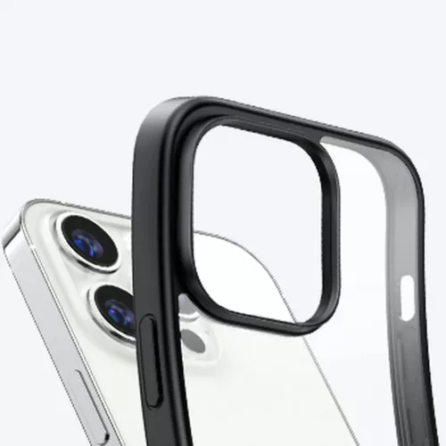 iPhone 14 Pro Ugreen Kickstand Protective Hard tok gél kerettel feket-6957303899265 2 kép