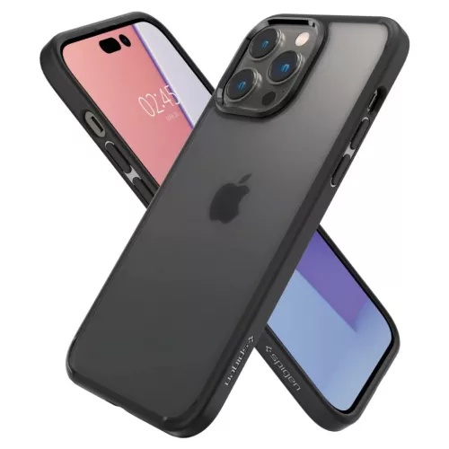 iPhone 14 Pro Max Spigen Ultra Hybrid tok Frost Black-8809811863550 4 kép
