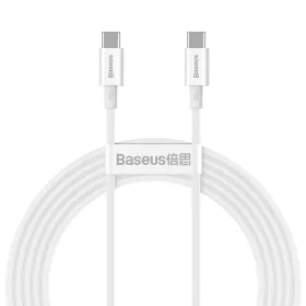   Baseus Superior USB Type-C - USB Type-C kábel Quick Charge / Power Delivery / FCP 100W 5A 20V 2m fehér (CATYS-C02)