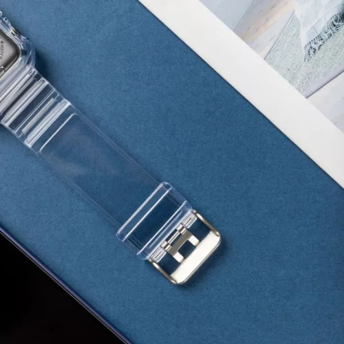 Apple Watch 4/5/6/SE 42mm Strap Light óraszíj és tok lila-9145576223765 2 kép