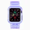 Apple Watch 4/5/6/SE 42mm Strap Light óraszíj és tok lila-9145576223765 7 kép