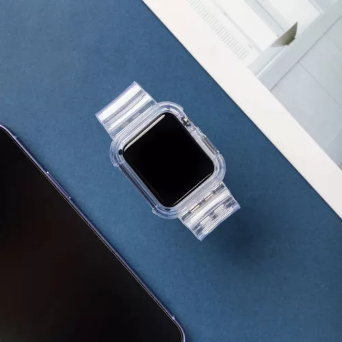 Apple Watch 4/5/6/SE 42mm Strap Light óraszíj és tok sárga-9145576223772 1 kép