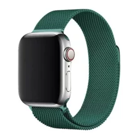 Apple Watch 7/8 41mm rozsdamentes acél mágneses óraszíj zöld-9145576256121 12 kép