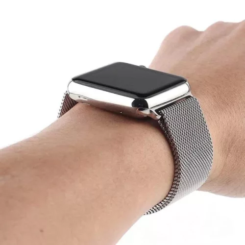 Apple Watch 7/8 41mm rozsdamentes acél mágneses óraszíj menta-9145576256138 7 kép