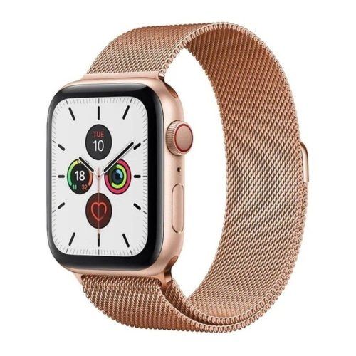 Apple Watch 7/8 45mm rozsdamentes acél mágneses óraszíj rose gold-9145576256169 13 kép