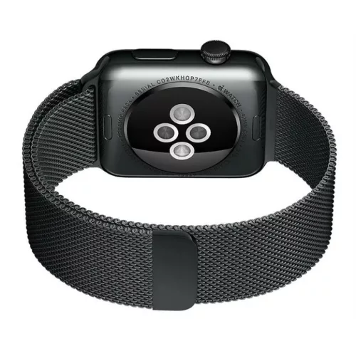 Apple Watch 7/8 45mm rozsdamentes acél mágneses óraszíj piros-9145576256176 2 kép