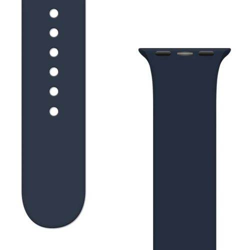 Apple Watch 4/5/6/7/8/SE (38/40/41mm) Silicone APS óraszíj sötétk�-9145576259009 1 kép