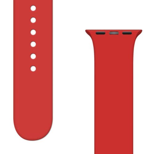 Apple Watch 4/5/6/7/8/SE (38/40/41mm) Silicone APS óraszíj piros-9145576259016 1 kép