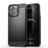 iPhone 14 Plus Carbon szénszál mintájú TPU tok fekete-5900217947158 9 kép