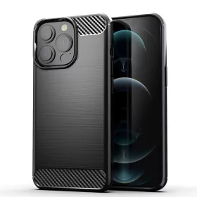 iPhone 14 Plus Carbon szénszál mintájú TPU tok fekete-5900217947158 9 kép