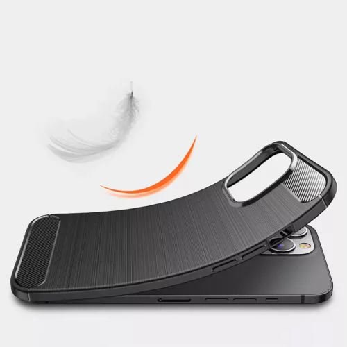 iPhone 14 Plus Carbon szénszál mintájú TPU tok fekete-5900217947158 1 kép
