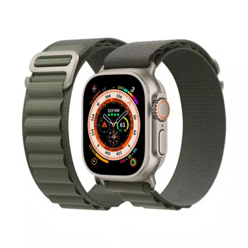 Apple Watch 4/5/6/7/8/SE (38/40/41mm) alpesi pánt, óraszíj zöld Al- 1 kép