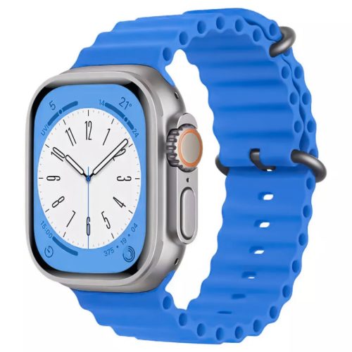 Apple Watch 4/5/6/7/8/SE (38/40/41mm) óceán szilikon óraszíj tenge- 1 kép