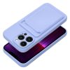 iPhone 13 Pro Max Card Case Szilikon tok hátlapi kártyatartóval lil-5903396159527 6 kép
