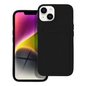 iPhone 14 Plus Card Case Szilikon tok hátlapi kártyatartóval fekete-5903396165047 10 kép