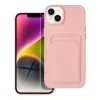 iPhone 14 Plus Card Case Szilikon tok hátlapi kártyatartóval rózsa-5903396165061 7 kép