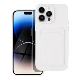 iPhone 14 Pro Max Card Case Szilikon tok hátlapi kártyatartóval feh-5903396164750 1 kép