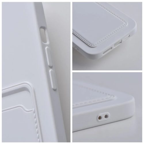 iPhone 14 Pro Max Card Case Szilikon tok hátlapi kártyatartóval feh-5903396164750 6 kép
