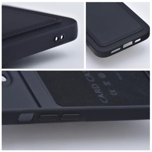 iPhone 14 Pro Max Card Case Szilikon tok hátlapi kártyatartóval fek-5903396164729 6 kép