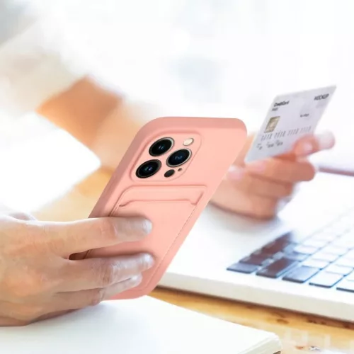 iPhone 14 Pro Max Card Case Szilikon tok hátlapi kártyatartóval ró-5903396164804 1 kép