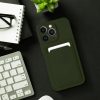 iPhone 14 Pro Max Card Case Szilikon tok hátlapi kártyatartóval zö-5903396164866 7 kép