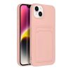 iPhone 14 Card Case Szilikon tok hátlapi kártyatartóval rózsaszín-5903396164767 8 kép