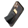 iPhone 14 Forcell Leather Kickstand tok fekete-5903396164576 5 kép