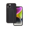 iPhone 14 Plus Forcell Leather Kickstand tok fekete-5903396164996 9 kép