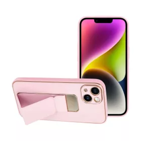 iPhone 14 Plus Forcell Leather Kickstand tok rózsaszín-5903396165009 9 kép