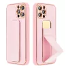 iPhone 14 Plus Forcell Leather Kickstand tok rózsaszín-5903396165009 4 kép