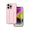 iPhone 14 Pro Forcell Leather Kickstand tok rózsaszín-5903396164590 1 kép