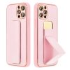 iPhone 14 Pro Forcell Leather Kickstand tok rózsaszín-5903396164590 6 kép