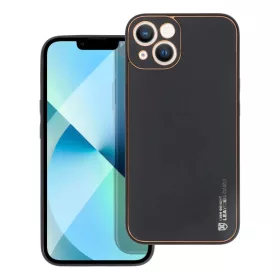 iPhone 14 Plus Forcell Leather tok fekete-5903396165016 1 kép