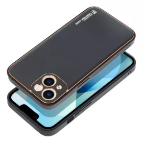 iPhone 14 Plus Forcell Leather tok fekete-5903396165016 2 kép
