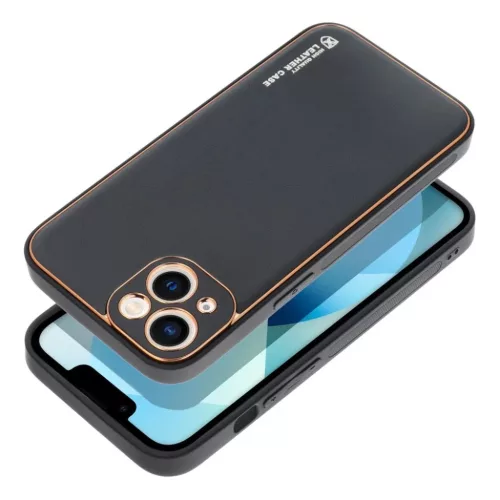 iPhone 14 Plus Forcell Leather tok fekete-5903396165016 2 kép