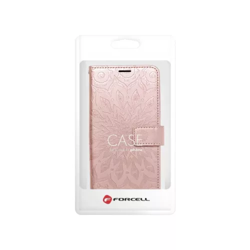 iPhone 14 Forcell MEZZO mandala mintás fliptok rose gold-5903396165986 1 kép
