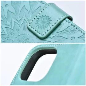 iPhone 14 Plus Forcell MEZZO mandala mintás fliptok zöld-5903396166051 1 kép