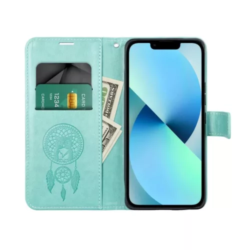 iPhone 14 Pro Forcell MEZZO álomfogó mintás fliptok zöld-5903396166037 7 kép