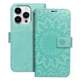 iPhone 14 Pro Forcell MEZZO mandala mintás fliptok zöld-5903396166013 2 kép