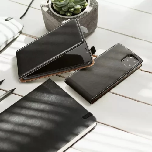 iPhone 14 Plus Slim Flexi Fresh függőlegesen nyíló fliptok fekete-5903396165696 2 kép