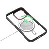 iPhone 14 Pro MagSafe-kompatibilis átlátszó tok fekete kerettel + r- 3 kép