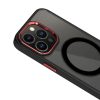 iPhone 14 Pro MagSafe-kompatibilis átlátszó tok fekete kerettel + r- 5 kép