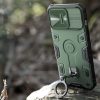 iPhone 14 Pro Nillkin CamShield Armor Pro tok sötétzöld-6902048248700 3 kép