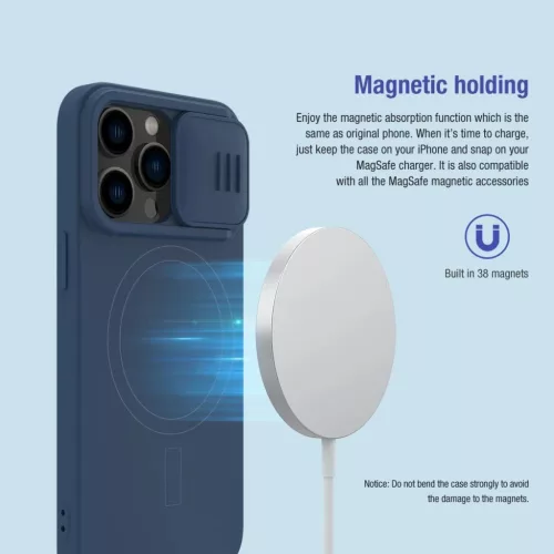 iPhone 14 Pro Nillkin CamShield Silky Magsafe kompatibilis szilikon to-6902048249448 2 kép