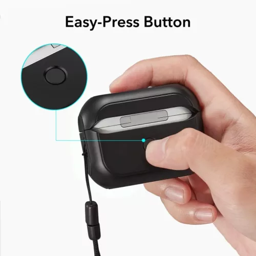Airpods Pro 1/2 ESR Orbit Halolock MagSafe kompatibilis tok fekete-4894240171646 7 kép