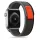 Apple Watch 4/5/6/7/8/9/10/11//SE/Ultra (42/44/45/49mm) Tech-Protect Nylon szíj fekete/narancs