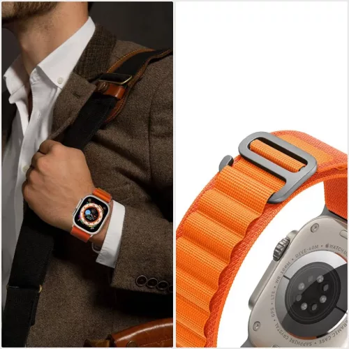 Apple Watch (42/44/45/49mm) Tech-Protect Nylon Pro szíj mousy-9490713928349 4 kép